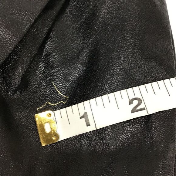 Ronny Kobo Angela Faux Leather Draped Pleated Mini Skirt New Size Small - Picture 10 of 10